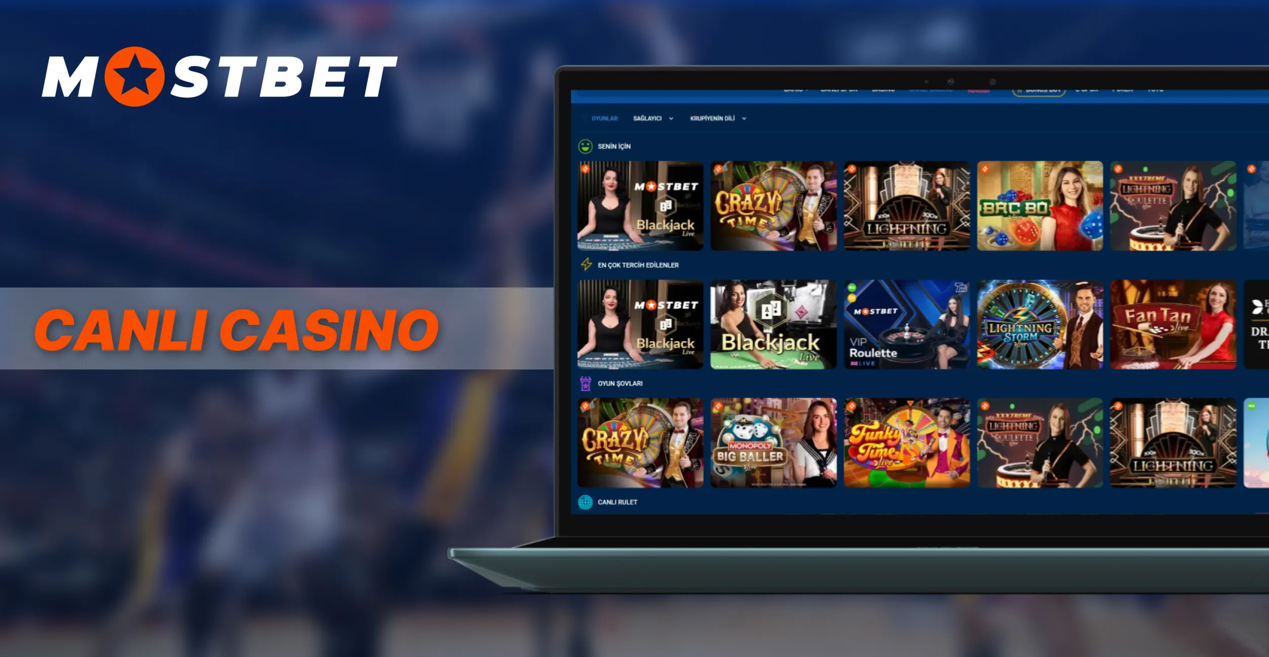 MostBet canlı casino