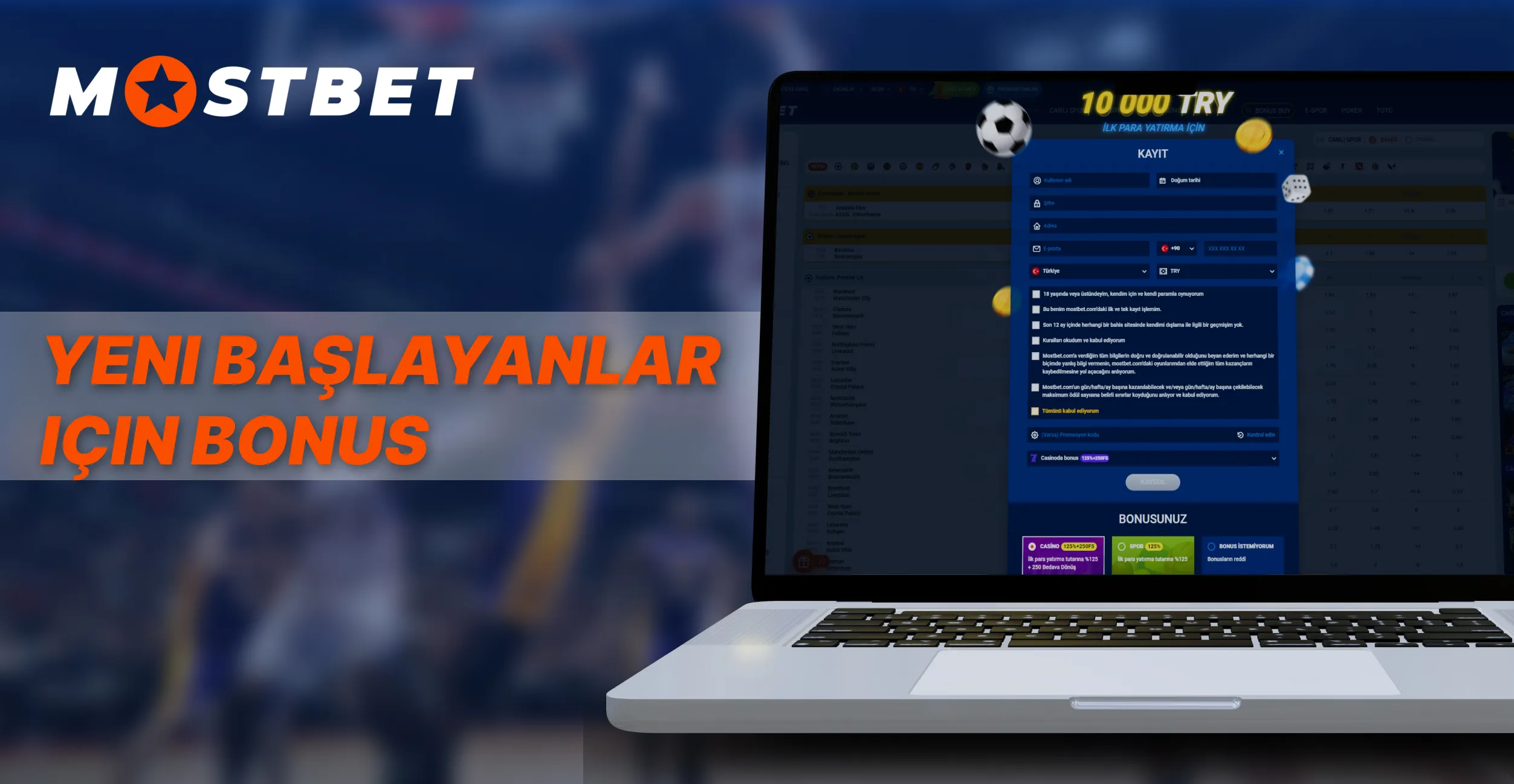 Mostbet'te yeni kullanıcılar için bonus