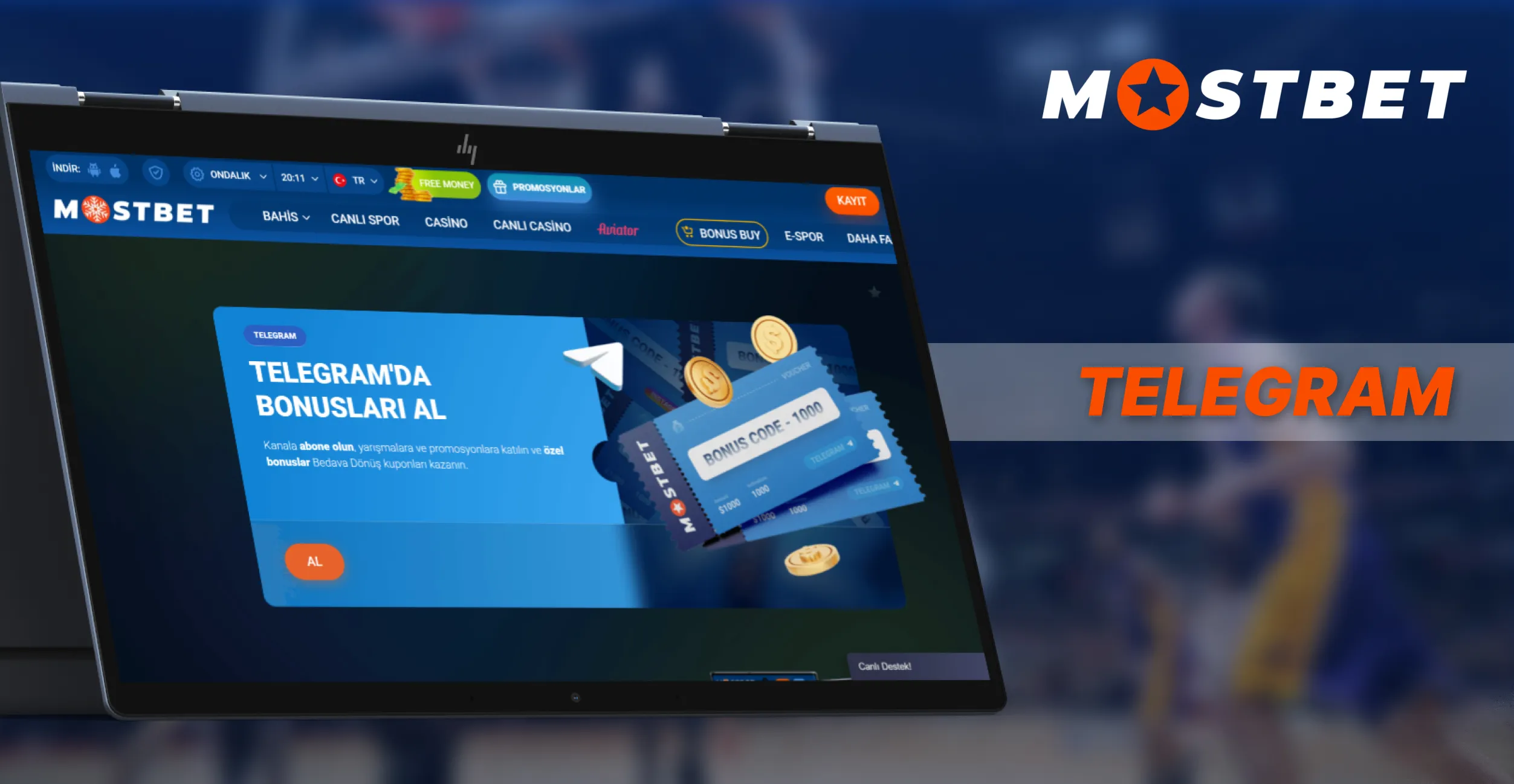 MostBet telegram