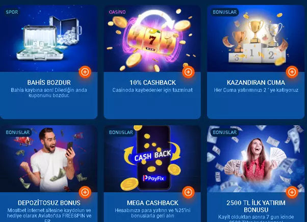 Mostbet bonusları